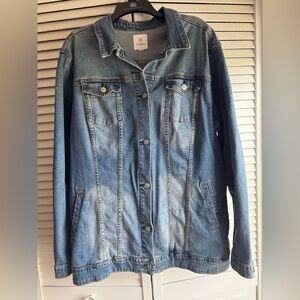 Lularoe Jaxon Long Jean Jacket. XXL length 31 chest 50